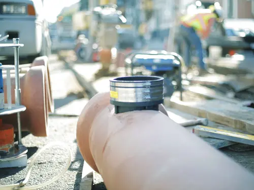 Shielded coupling in use